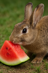 conejo-comiendo-sandia